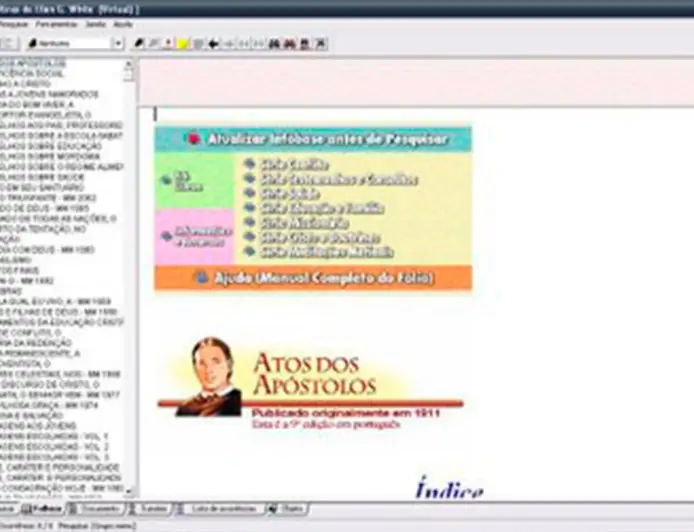 Programa com 66 Livros de Ellen G. White em Português